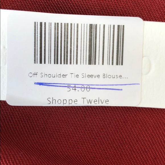 Olivaceous Off the Shoulder Tie Sleeve Blouse - Picture 7 of 7